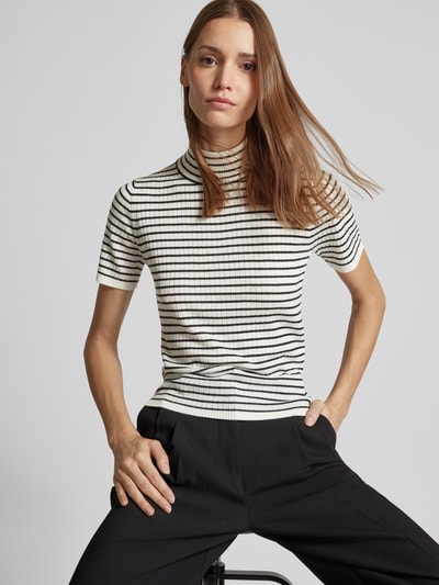 Max Mara Studio Strickshirt mit Turtleneck Modell 'FIEMME' Weiss 3