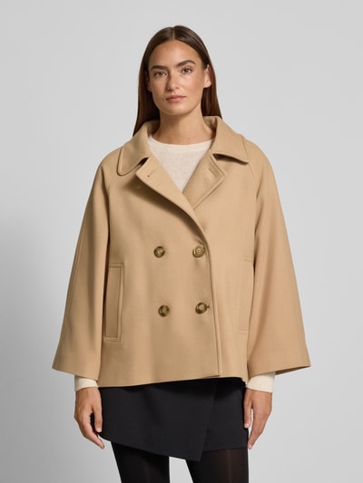 MORE & MORE Kurtka o kroju relaxed fit z dodatkiem wiskozy Camel 4