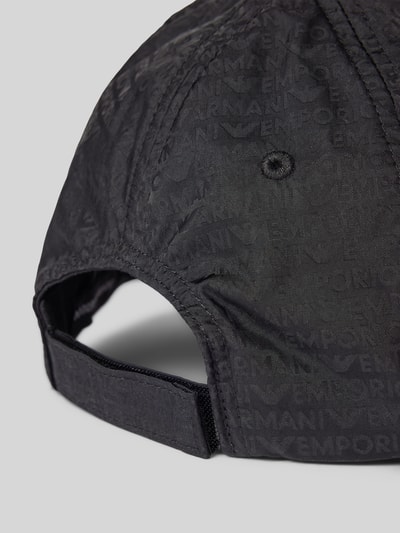 Emporio Armani Basecap mit Label-Applikation Black 3