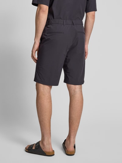 JAKE*S STUDIO MEN Korte regular fit broek met steekzakken Metallic blauw - 5