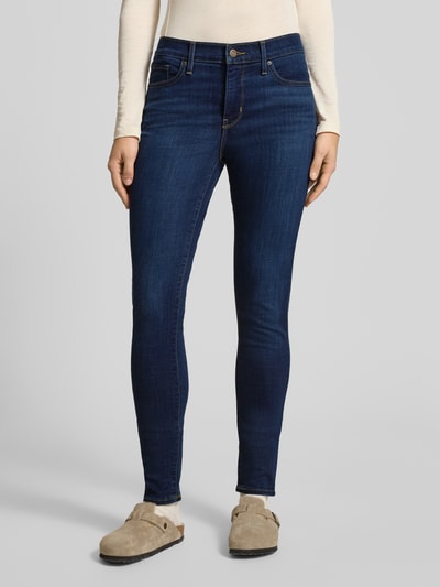 Levi's® 300 Skinny Fit Jeans im 5-Pocket Design Modell 'SHAPING SKINNY' Dunkelblau 4