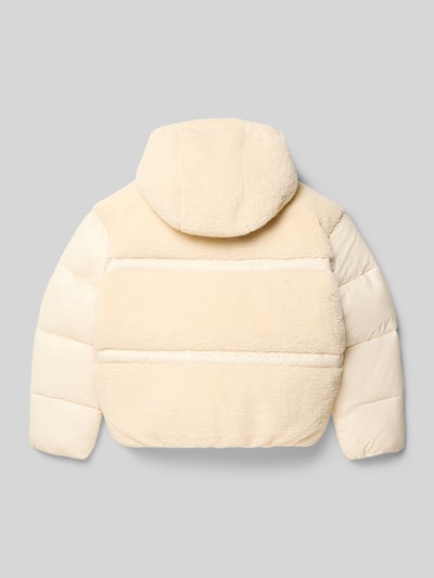 Calvin Klein Jeans Gewatteerd jack met teddybont Ecru - 3