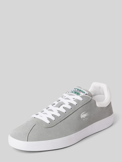 Lacoste Sneaker mit Logo-Print Modell 'BASESHOT' Hellgrau 1