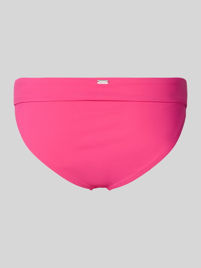 Produktfoto, Bikini-Hose mit Stretch-Anteil Modell 'MERENDA' von Banana Moon in Pink, elastischer Bund, glatte Oberfläche, eng anliegend