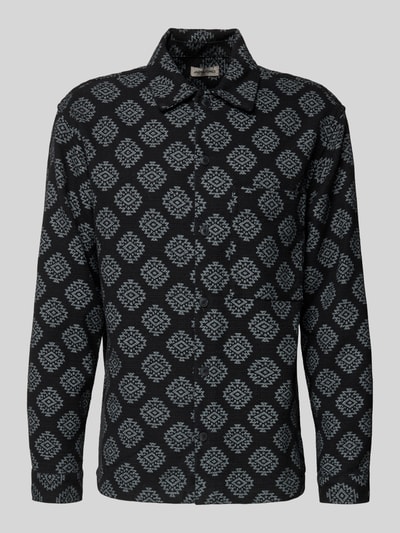 Jack & Jones Slim fit vrijetijdsoverhemd met borstzak, model 'AZTEK' Zwart - 2