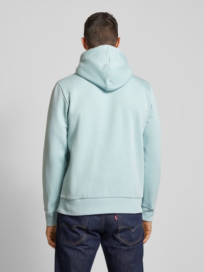 Tom Tailor Regular fit hoodie van katoenmix met logoprint Mintgroen - 5