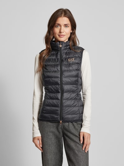 EA7 Emporio Armani Bodywarmer met tweewegsritssluiting, model 'TRAIN CORE' Zwart - 4