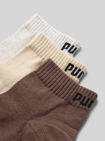 PUMA Sokken met labelprint in een set van 3 paar Beige - 2