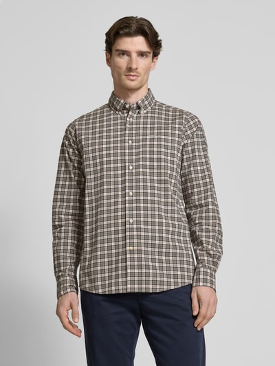 Barbour Freizeithemd mit Knopfleiste Oliv 4