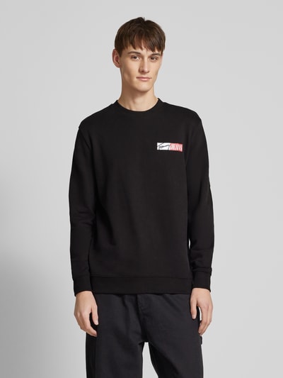 Tommy Jeans Sweatshirt mit Label-Print Black 4