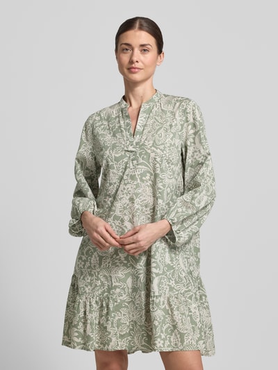 Marc O'Polo Loose Fit Sommerkleid aus Baumwoll-Lyocell-Mix Hellgruen 4
