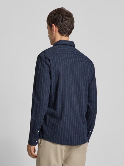 MCNEAL Slim fit vrijetijdsoverhemd met button-downkraag Donkerblauw - 5