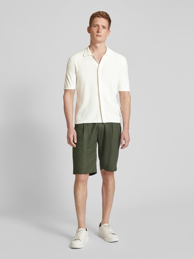 Marc O'Polo Slim Fit Freizeithemd mit Umlegekragen Offwhite 1