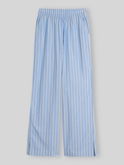 Tom Tailor Denim Wide Leg Hose aus reiner Baumwolle Bleu Melange 2
