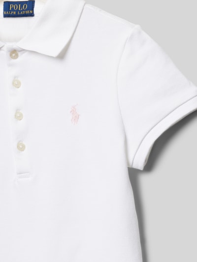 Polo Ralph Lauren Teens Regular Fit Poloshirt mit Logo-Stitching Weiss 2