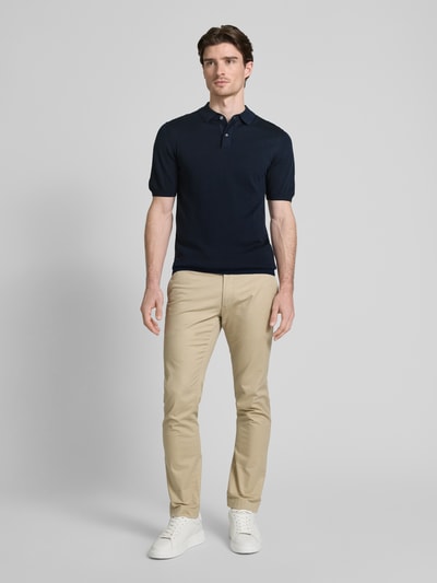 Roy Robson Koszulka polo z krótką listwą guzikową Granatowy 1