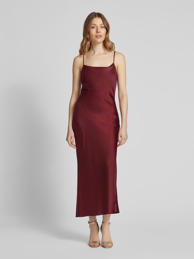 Jake*s Cocktail Cocktailkleid mit Wasserfall-Ausschnitt Bordeaux 4