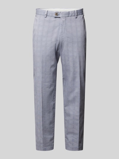 Hiltl Regular Fit Anzughose mit Glencheck-Muster Modell 'TARENT' Hellblau 1