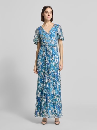 Adrianna Papell Regular Fit Abendkleid mit floralem Allover-Print Blau 4