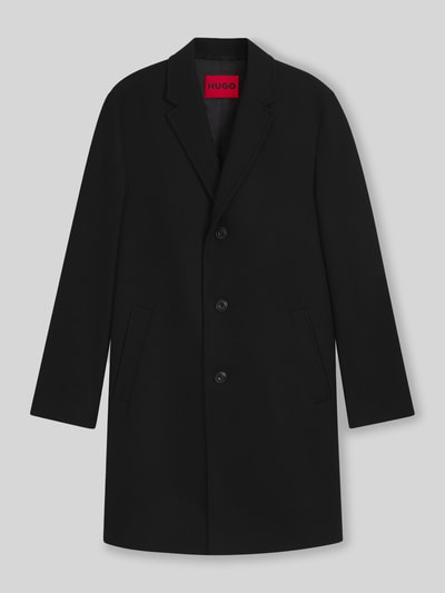HUGO Regular Fit Mantel aus Woll-Mix Modell 'MALTE' Black 2