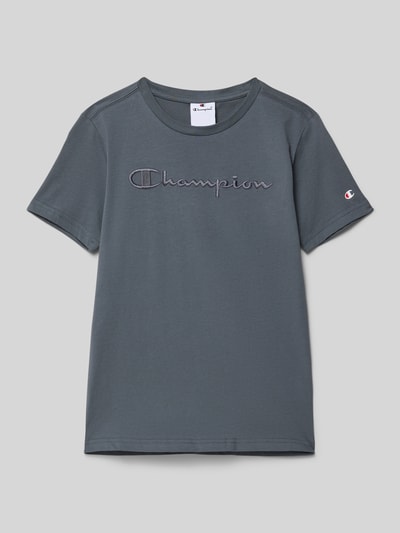 CHAMPION T-shirt met labelstitching Grafiet - 1