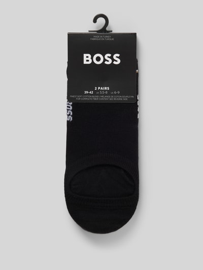 BOSS Füßlinge mit Label-Print im 2er-Pack Black 3