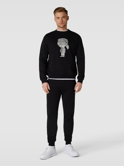 Karl Lagerfeld Sweatshirt met motiefprint Zwart - 1