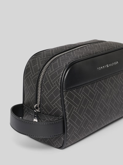 Tommy Hilfiger Kulturbeutel in Leder-Optik BLACK 2