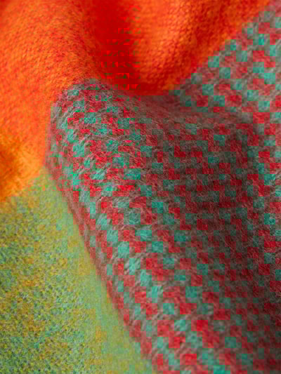 Kurt Beines Szal z frędzlami model ‘happy’ Pomarańczowy 2