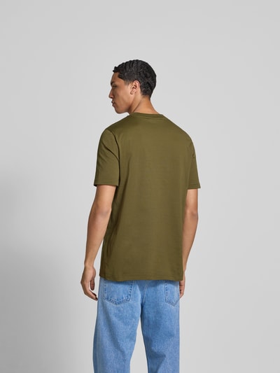 Marni T-Shirt mit Label-Detail Oliv 5