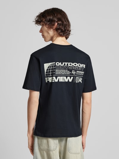 REVIEW T-Shirt mit Label-Print Black 5