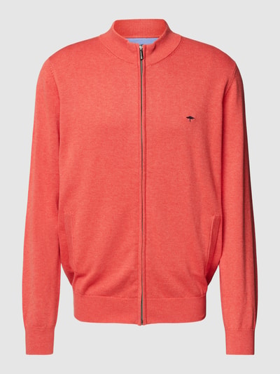 Fynch-Hatton Sweatjacke mit durchgehendem Reißverschluss Koralle Melange 2