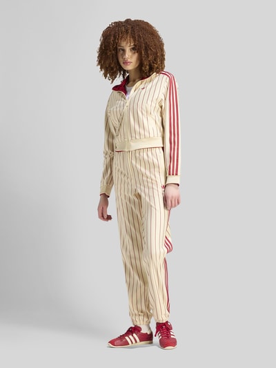 adidas Originals Regular fit sweatjack met keeroptie en logo-stitchings Offwhite - 1