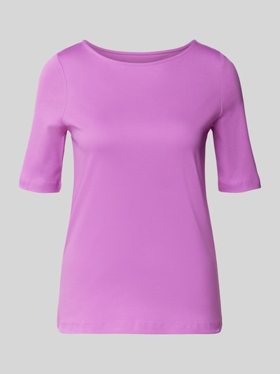 Christian Berg Woman T-shirt z dekoltem w łódkę Fioletowy 2