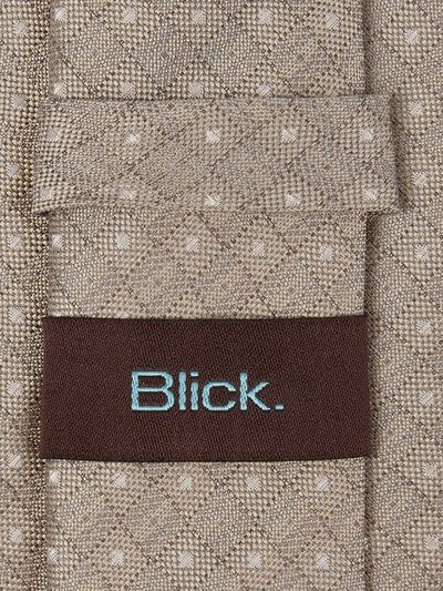 Blick Krawatte aus Seide (6,5 cm) Beige 2