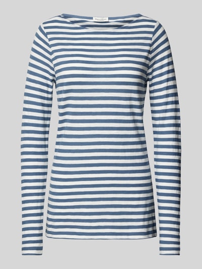 Marc O'Polo Longsleeve mit U-Boot-Ausschnitt Rauchblau 2