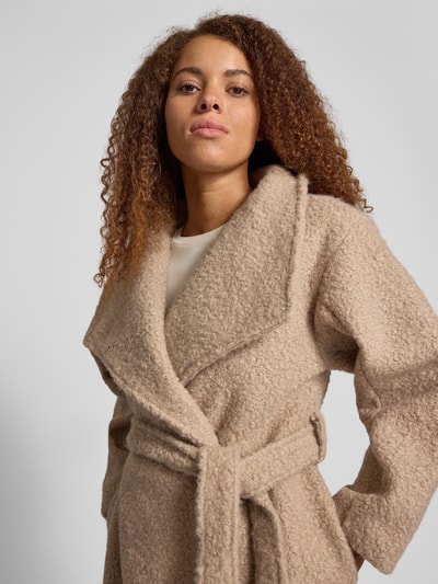 Gina Tricot Mantel mit Reverskragen Beige 3