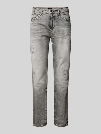 BOSS Orange Regular Fit Jeans mit Label-Patch Modell 'MAINE' Anthrazit 2