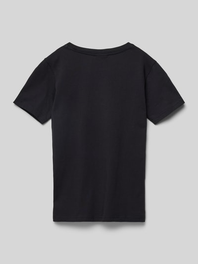 CHAMPION T-Shirt mit Label-Print Black 3