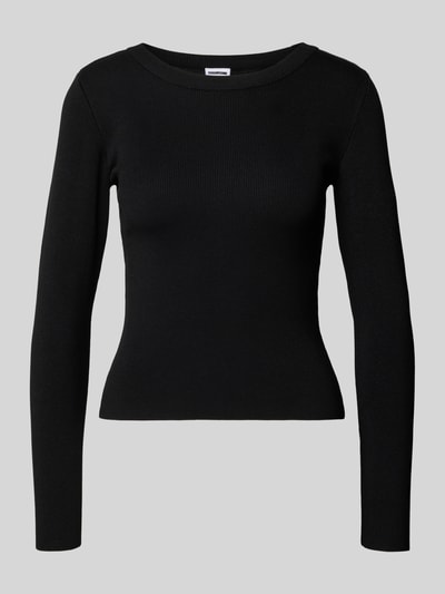 Noisy May Strickpullover mit Streifenmuster Modell 'JAZ' Black 2