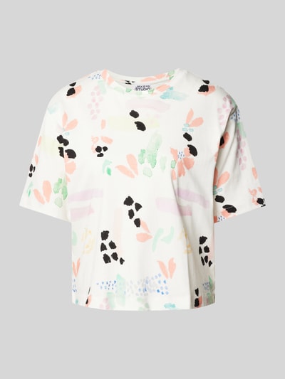 JAKE*S STUDIO WOMAN T-Shirt mit Allover-Print Offwhite 2