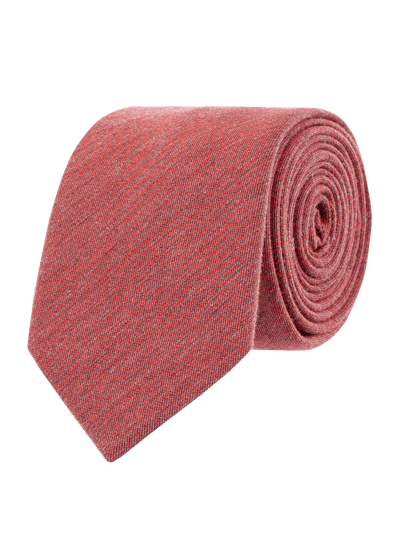 Jake*s Krawatte aus Baumwoll-Seide-Mix (6,5 cm)  Rot 1