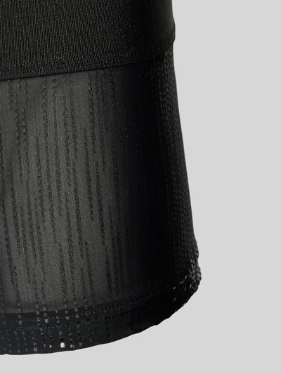 Produktfoto, Semitransparente Trunks mit elastischem Bund von HOM aus Material-Mix mit Stretch-Anteil, semitransparent, schwarze Farbe.