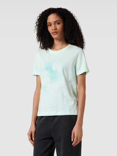 Esprit T-shirt met siersteentjes Rookblauw - 4