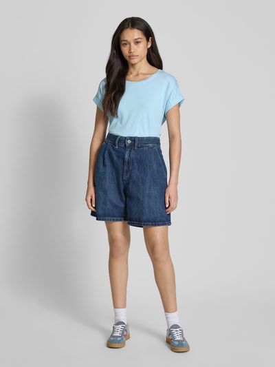 Only Comfort Fit T-Shirt aus Viskose-Mix Modell 'MOSTER' Hellblau 1