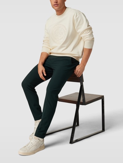 Gant Sweatshirt met logostitching, model 'Monogram' Offwhite - 1