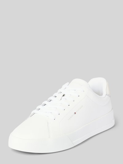 Tommy Hilfiger Low Top Sneaker aus echtem Leder Weiss 1