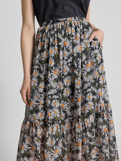 Weekend Max Mara Seidenrock mit Eingrifftasche Black 3