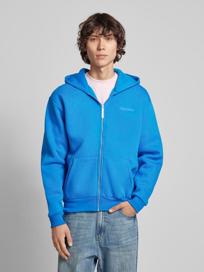 REVIEW Essentials hoodie met ritssluiting en logo  Koningsblauw - 4