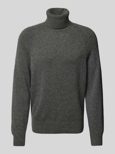 BOSS Strickpullover mit Rollkragen Modell 'ELOGICO' Anthrazit 2